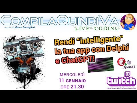 Live Coding - Rendi "intelligente" la tua app con Delphi e ChatGPT!