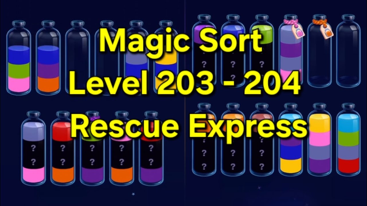 Sort Express Magic Sort - Level 203 - 204 Rescue Express - YouTube