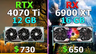 RTX 4070 Ti vs RX 6900 XT in 10 Games / 1440p