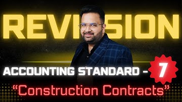 AS-7 Made Easy: Quick Revision of Accounting Standards! - #CAROHITSETHI
