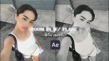 zoom in with flare transition tutorial || after effects (sapphire plugin)