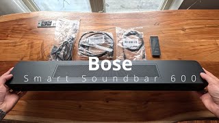 BOSE Smart Soundbar 600 Unboxing, Setup & Sound Test (Dolby Atmos) #bose #technology #tech #review