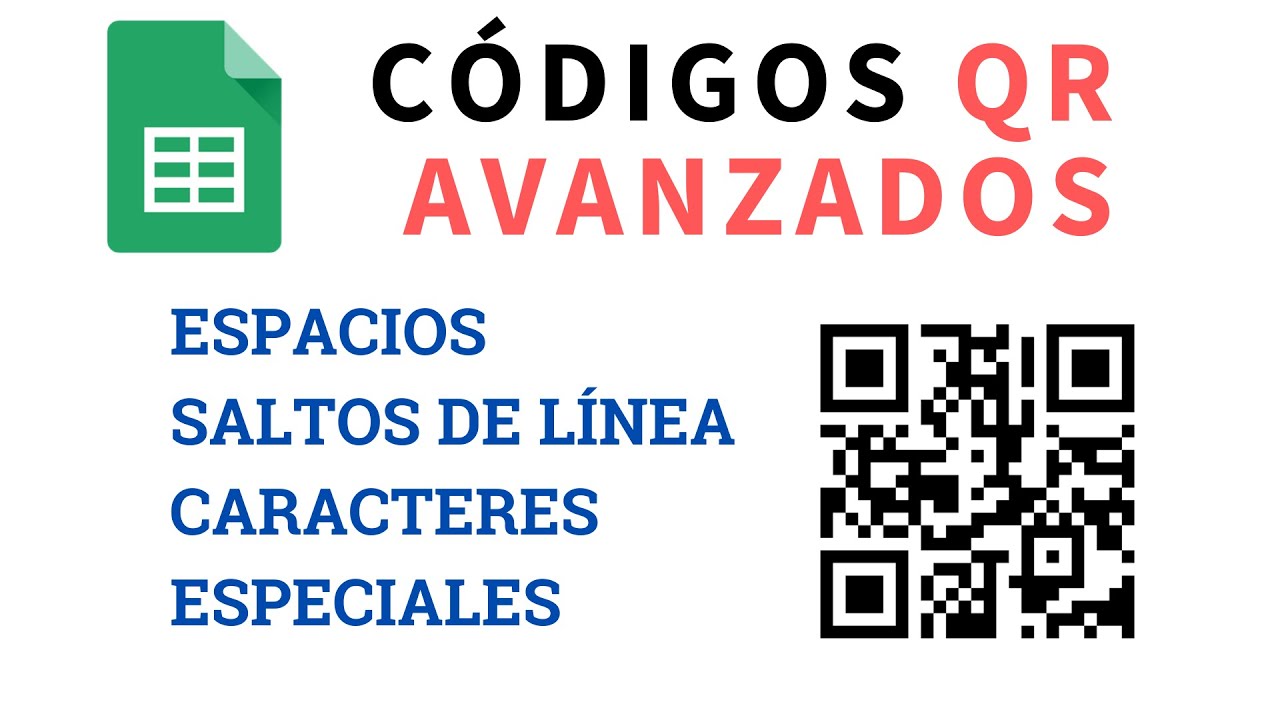 Codificar espacios y saltos de línea en códigos QR con Google Sheets