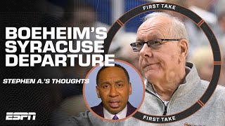 Stephen A.'s thoughts on Jim Boeheim's departure from Syracuse after 47 seasons | First Take