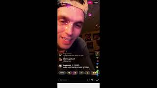 Aaron Carter IG Live (Nov 26 2019) Aaron Dancing with a Mask / Makes An Announcement