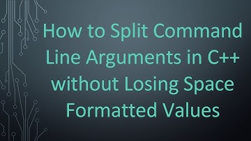 How to Split Command Line Arguments in C+ +  without Losing Space Formatted Values