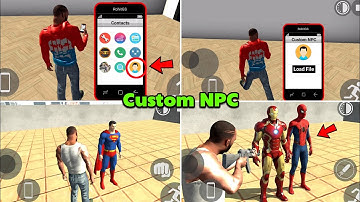 New Custom NPC Feature In Indian Bike Driving 3d | Indian Bike Driving 3d Custom NPC Cheat Code 