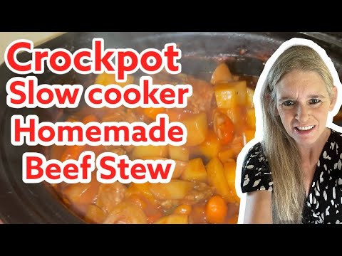 Homemade crockpot beef stew #slowcooker recipe Yummy 😋 - YouTube