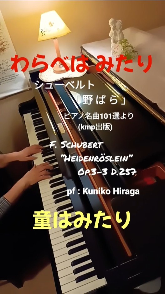 野ばら」シューベルト(歌詞つき) F. Schubert 