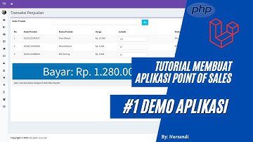 Tutorial Membuat Aplikasi Point Of Sales #01 - Demo Aplikasi