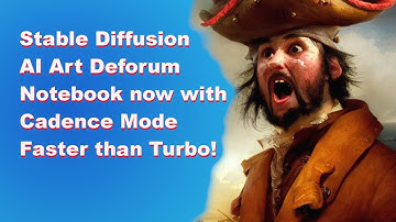 Stable Diffusion AI Art Deforum Notebook now with Cadence Mode Faster than Turbo!