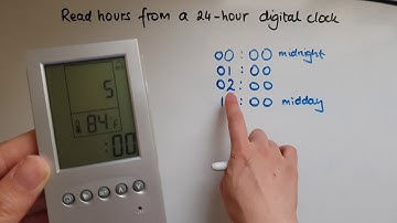 E2.13.3. Functional Skills Maths Entry 2:Read hours from a 24-hour digital clock
