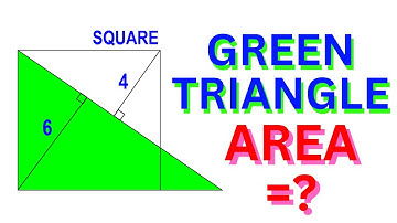 Find the area of the triangle #geometryskills #congruenceoftriangles #mathpuzzles