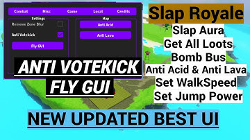[PATCHED] Roblox Slap Royale Script [PASTEBIN] | ANTI VOTEKICK | Slap Aura | Get All Loots | Best UI