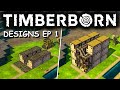 Timberborn Designs Ep 1 - Two Lodge Designs - [ENG]