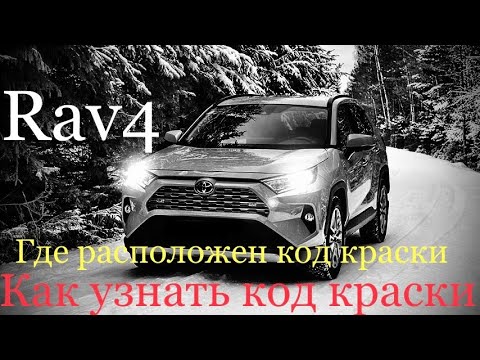 Toyota RAV 4 2020 как узнать код краски Автомобиля ,где найти код цвета#Рав4/2020#Rav4#обзорРав4#