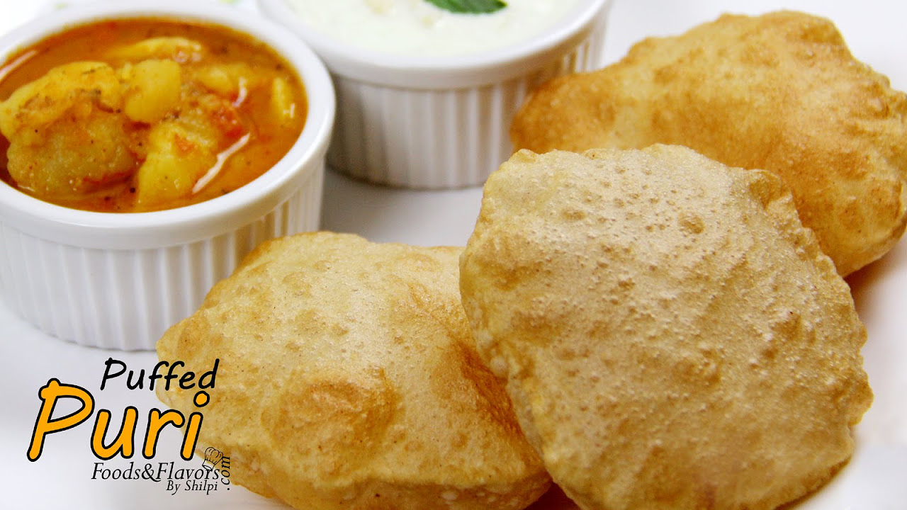 PuriPoori Recipe  How to make soft puffed Puri  Easy Puri recipe for breakfastlunch