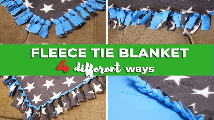 No Sew Fleece Blankets {4 Easy Ways!} - It's Always Autumn