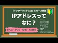 インターネットとは 1 3 ドメイン名とIPアドレス IPアドレス インターネットとは 1 3 ドメイン名とIPアドレス IPアドレス