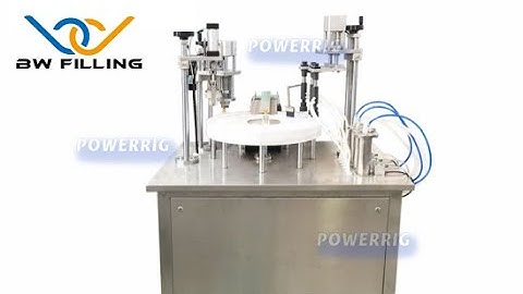 Semi-auto Perfume Filling Machine: One minute to show how does machine fill and cap automatically