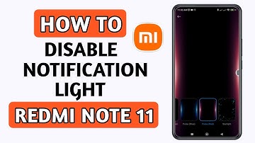Hoe schakel ik het meldingslampje uit in Redmi Note 11?