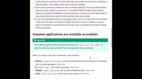 Applications on the cluster - Scientific Computing Summer Kickstart 2021
