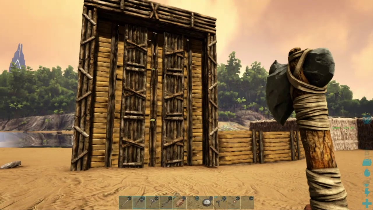 BUILDING MY DINO PEN Ark Survival Ep 4 YouTube