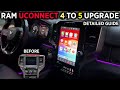 RAM UCONNECT 4 TO 5 UPGRADE - EASY HOW TO GUIDE