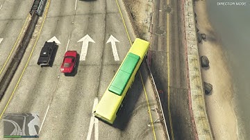 2 Minutes Of GTA 5 NPCs Overpass Destruction Loop