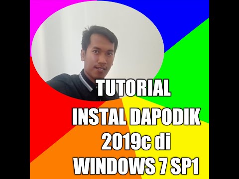 tutorial instal dapodik 2019c di Windows 7 SP 1