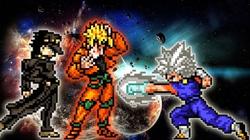 Rage Dio OP & Jotrao K1 V2 VS Vegito OP(All Form) in Jump Force Mugen