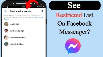 How to see your restricted list on facebook messenger