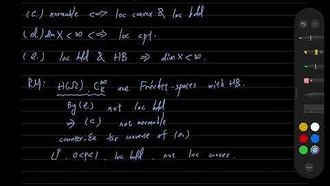 Functional Analysis 2 - Types of TVS and Separation Properties