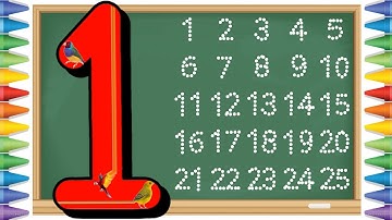 [숫자 놀이] 유아와 아이들을 위한 숫자 1부터 25까지 쓰기 | Write number 1 to 25 | Learn numbers | abcd | a for apple