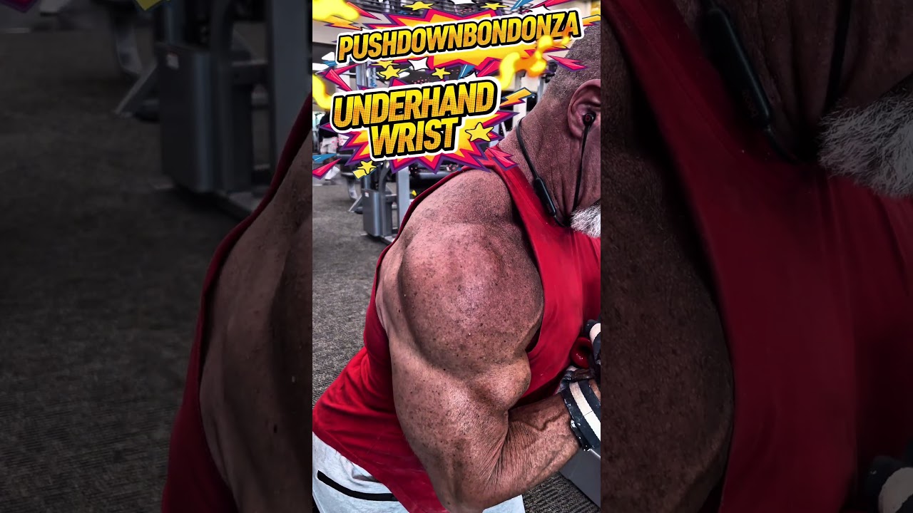 PUSHDOWNBONDONZA VARIATIONS OF THE WRIST GRIP TRICEP PUSH DOWN #triceps #workout #workouttips