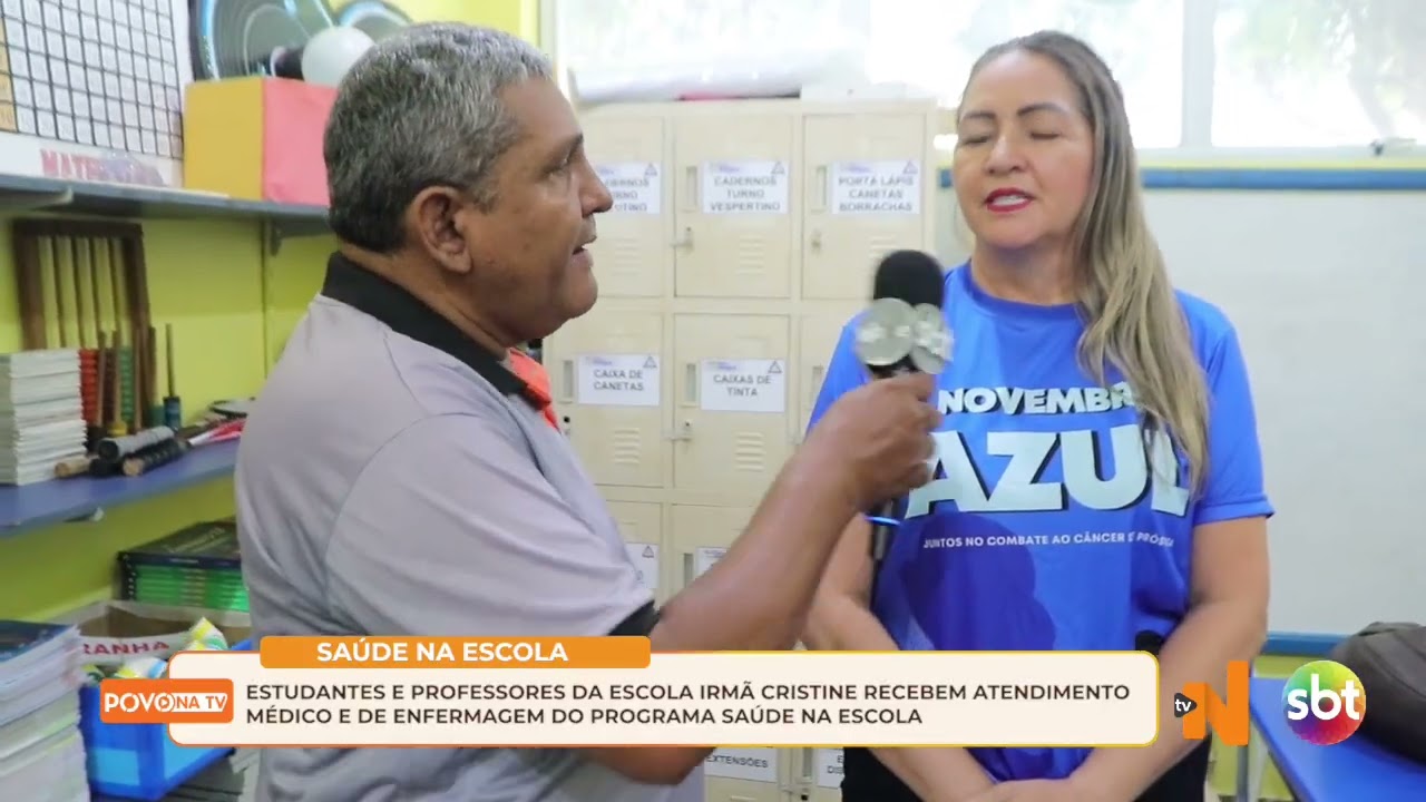 ESTUDANTES E PROFESSORES DA ESCOLA IRMÃ CRISTINE RECEBEM ATENDIMENTO DO PROGRAMA SAÚDE NA ESCOLA