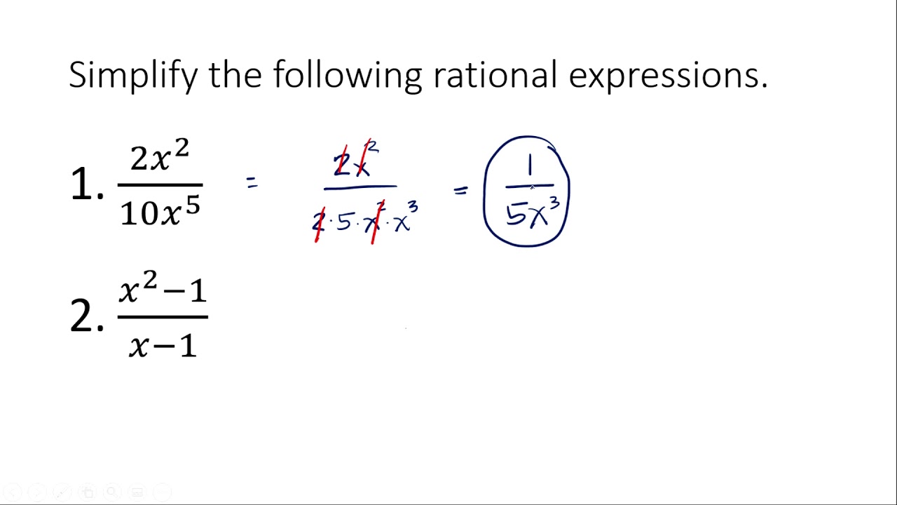 Rational Algebraic Expressions|| An Introduction - YouTube