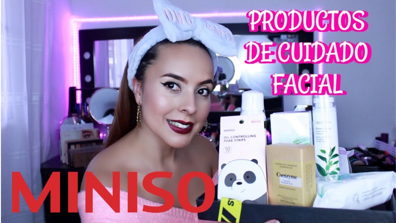 Probando PRODUCTOS DE BELLEZA DE MINISO (CUIDADO FACIAL) |Karomakeup|