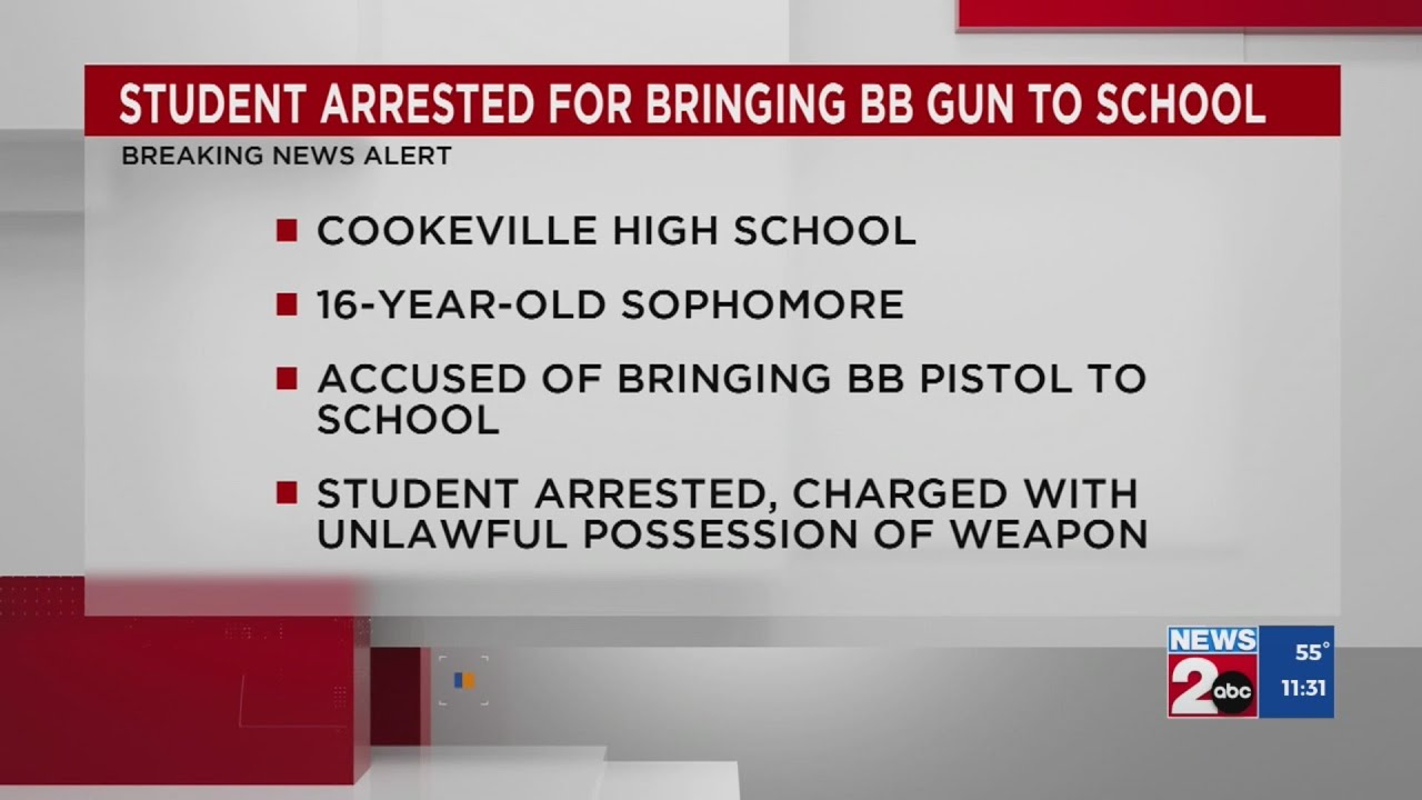 Student arrested for bringing BB gun to Putnam County school - YouTube