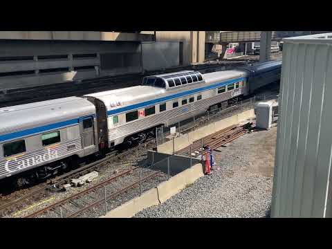 VIA #1 departing Toronto Union Station