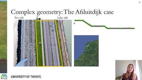 Session #112 - Vera van Bergeijk: MODELLING OF WAVE OVERTOPPING FLOW OVER COMPLEX DIKE GEOMETRIES