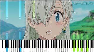 Nanatsu no Taizai: Imashime no Fukkatsu (Season 2) OP - "Howling" (Synthesia Piano Tutorial) chords