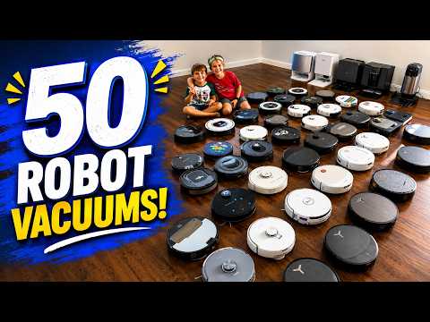 Our Current Collection of 50 Robot Vacuums!
