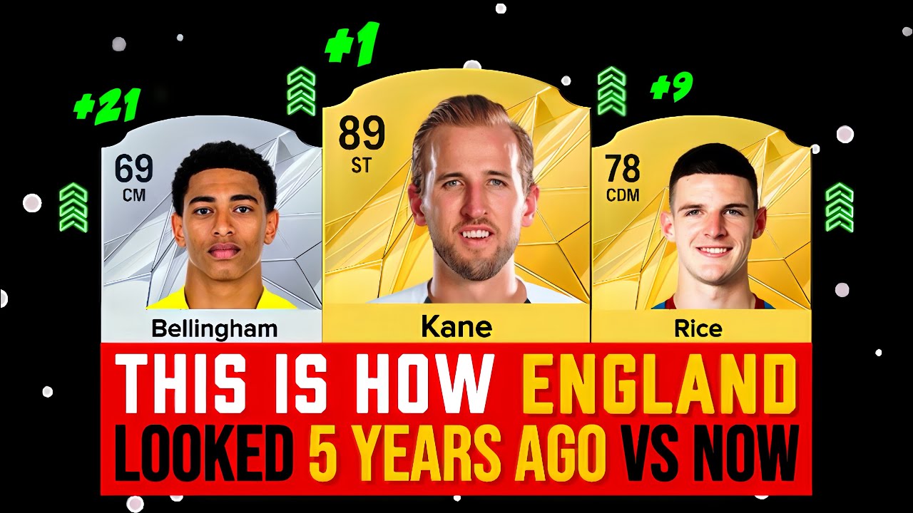 💥 ENGLAND NOW 🆚 5 YEARS AGO | ft. Bellingham, Kane, Rice...