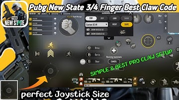 PUBG NEW STATE 3/4 FINGER BEST CLAW SETUP | PUBG NEW STATE CONTROL SETTING GUIDE