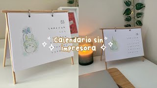 Calendario sin impresora 2024 / DIY