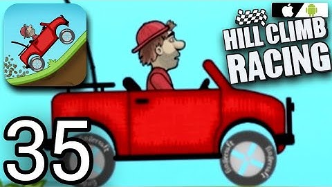 Hill Climb Racing Gameplay Walkthrough Part 35 - Red Jeep Hill climb Racing (Android , IoS)