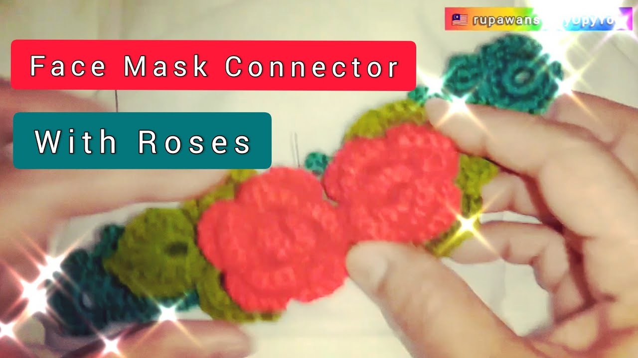 CROCHET. :Face Mask Connector. | DIY Ear Saver Your Face Mask.