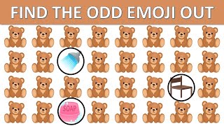 Emoji Challenge | 90% Of People Fail To Find Even Half | Find Odd Emoji | Find Odd one out #44