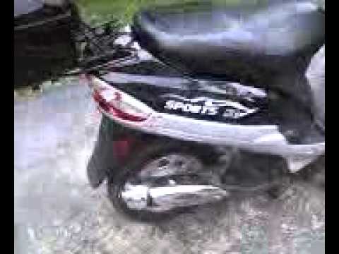 Peace Sports 50cc scooter startup and tour - YouTube